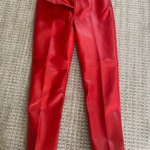 Genuine leather pants
